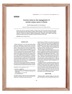 Current status in the management of uterine